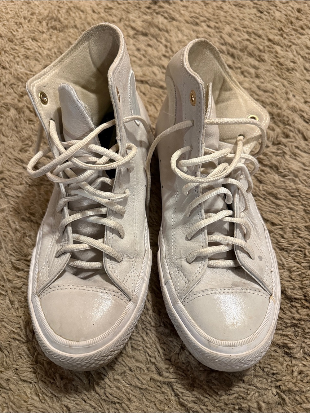 Converse White High-Top Sneakers